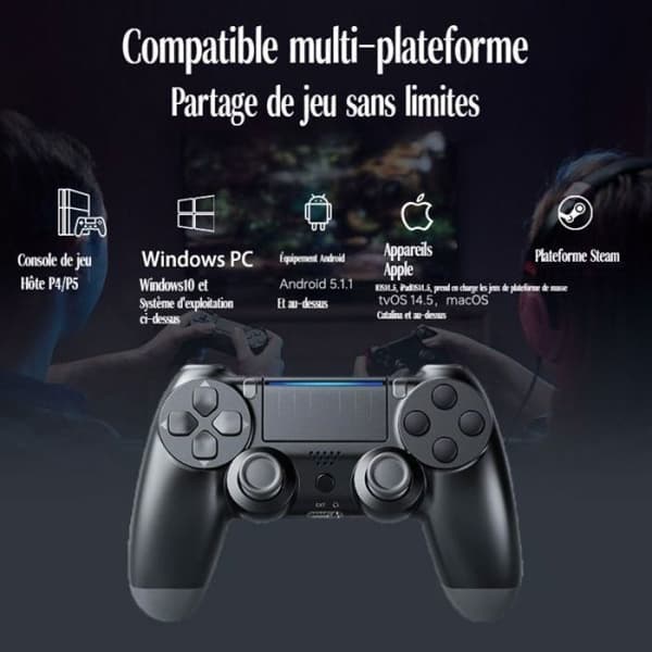 PS4 Bluetooth-kontroll – trådlös – precisa joysticks – optimerad upplevelse – VIDEOSPELKONTROLL
