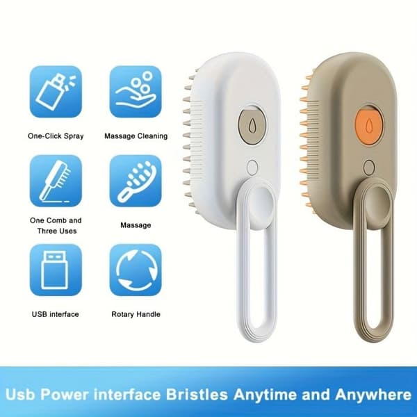 Kæledyrs dampkam – Designet til katte og hunde for at udfiltre pels og fjerne døde hår.
