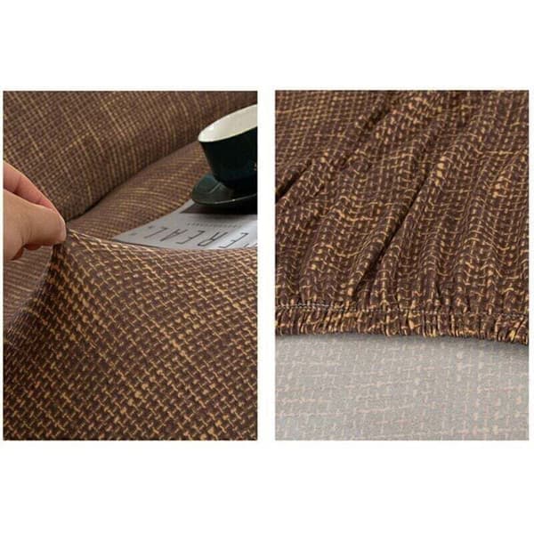 Stretch sofföverdrag utan armstöd – Polyester och spandex – Elastisk passform för bäddsoffa 180-220cm – Maskintvättbar