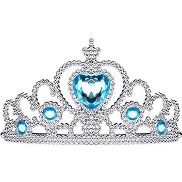 Elsa Prinsessklänning + Tiara/Fläta/Handskar 100cl