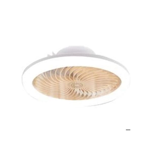 3-i-1 Takfläktlampa – Tyst Dimbar LED med Aromaterapi för Sovrum, Vit, 28x28cm