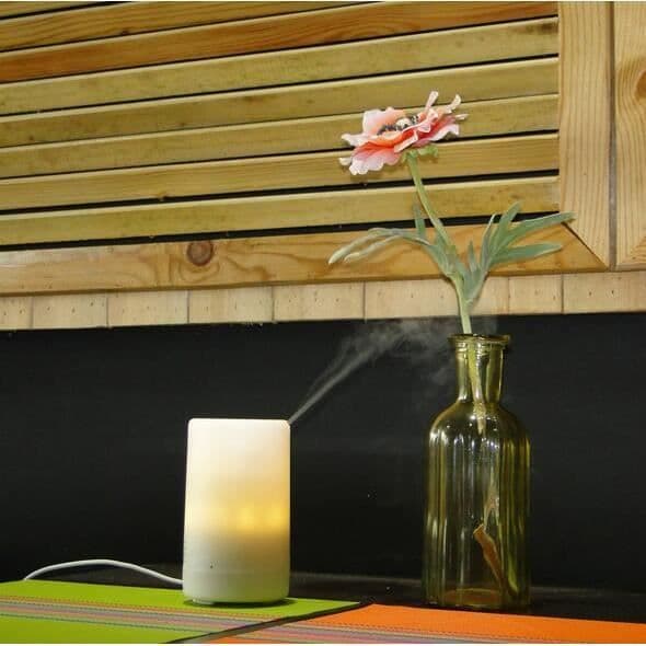 Excelvan Ultralyd Eterisk Olje Diffuser, 100 ml Kapasitet, Aromatisk Luftfukter, 7 Valgfrie LED-farger - Konfigurer