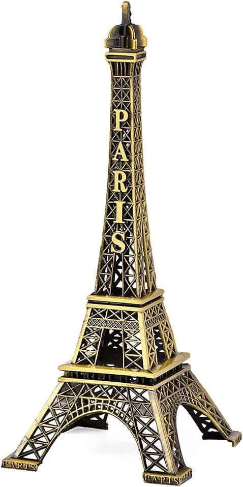 Eiffeltårnet Model Eiffeltårnet Metal Statue Eiffeltårnet Figur til Souvenirs Bronze (15 cm)
