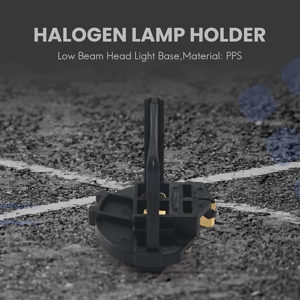 Halogenlampeholder nærlys forlygtebase til Golf 6 Mk6 7 Mk7 til R 5k0941109 sort
