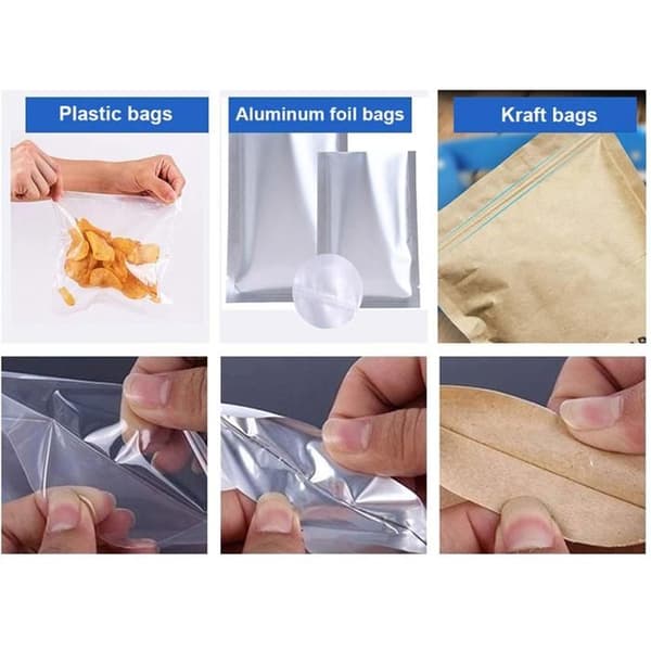 Elektrisk värmepåsförseglingsmaskin, plastpåsförseglare, handpress, matpåsförseglare