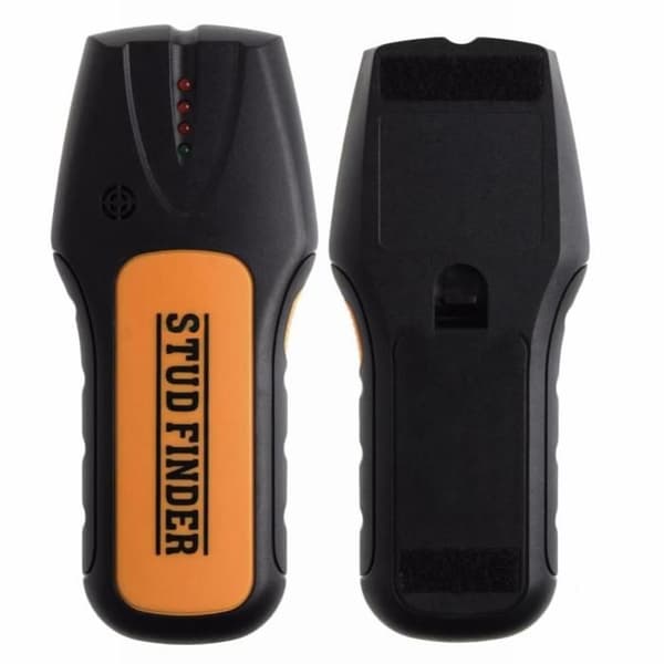3-i-1 AC-studs- og spændingsdetektor - Detektion op til 20 mm - LED-lys - Sort