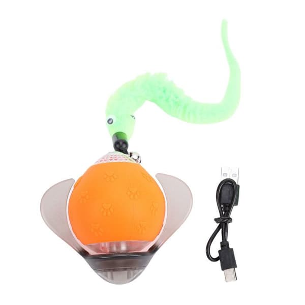 Smart Bouncing Ball – 360° Light-Up Ball – Fristående katt- och hundleksak – USB