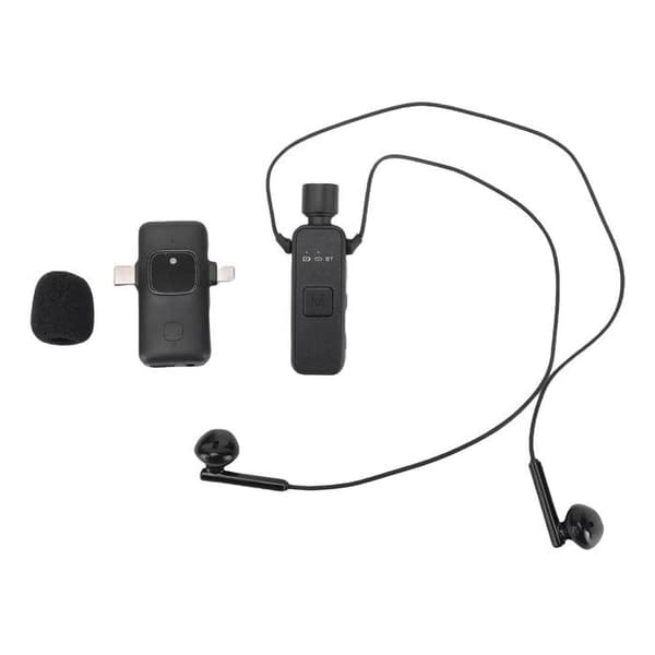 Trådløs Lavalier Mikrofon – Dual-Core 2.4G Bluetooth, Støjreduktion, 24-bit/48kHz – til Live Streaming