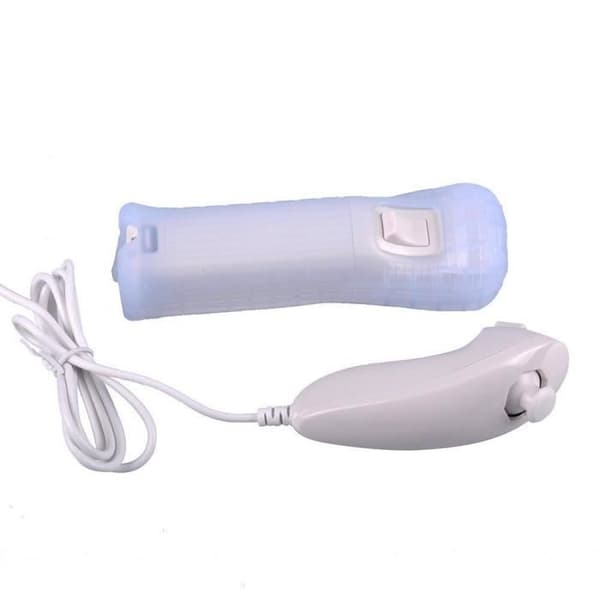Kontroller - Nintendo - Wii - 2X Fjernkontroller - Nunchuck - Motion Plus-kompatibel