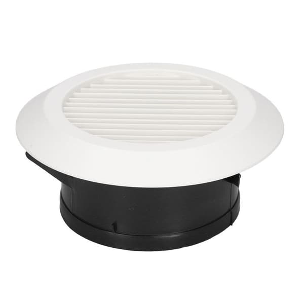 Rund ventilationsgaller – 152 mm – Fast solskydd – för badrum, kök