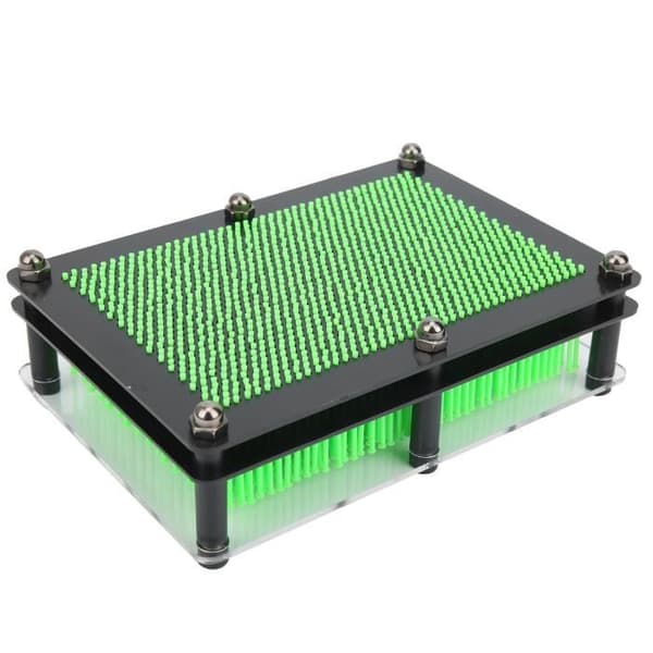 Pin Art Leksak - 3D Klon - Tillfällig 3D Skulptur - Grön