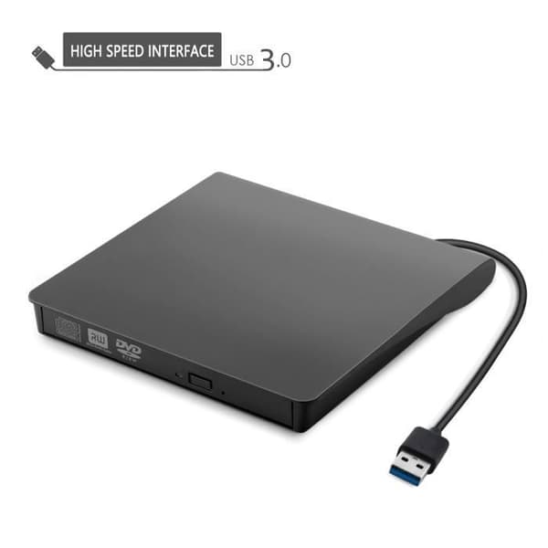 Bærbar USB 3.0 ekstern DVD-brenner/-leser - DVD-RW - Svart - Windows/Mac