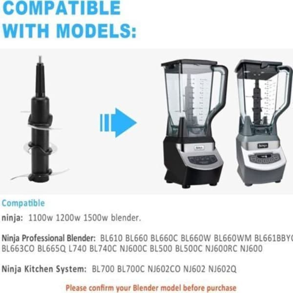 6-sidet blenderblad til citruspresser, egnet til NINJA 72OZ BL500 BL660 BL700 BL740 NJ600C
