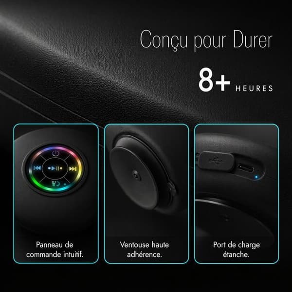 Mini Bluetooth-enhed 400mAh med LED-lys, mini Bluetooth-højttaler, stænktæt højttaler (IPX4-klassificering)