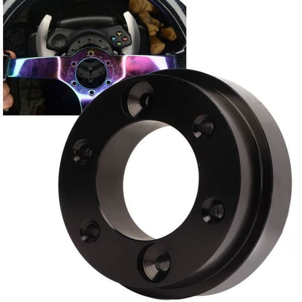 Ratadapterplade – 70 mm aluminium, kompatibel med Logitech G29 og G920