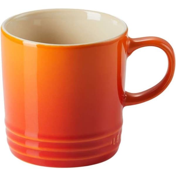 350 ml:n kivitavarasta valmistettu kahvimuki, oranssi