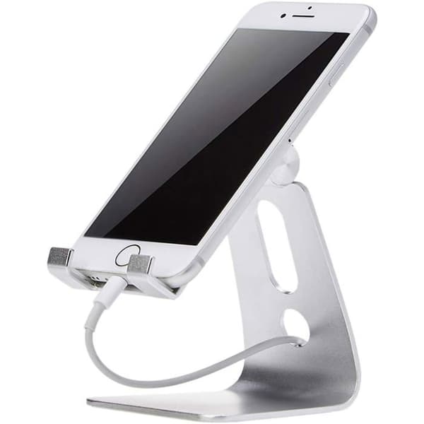 Justerbar telefonholder i aluminium til mobiltelefoner, iPhones og Android-telefoner