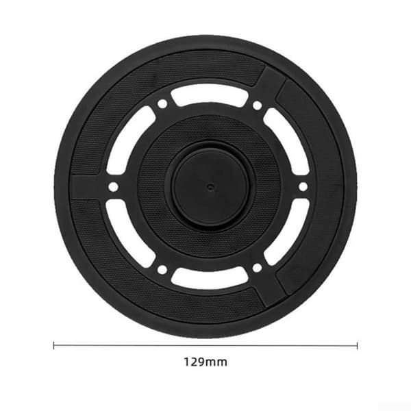 2 mustaa pyyhinvartta Ecovacs Deebot X2 Omni X2 Combo -robotti-imurille 12,9 x 12,9 cm