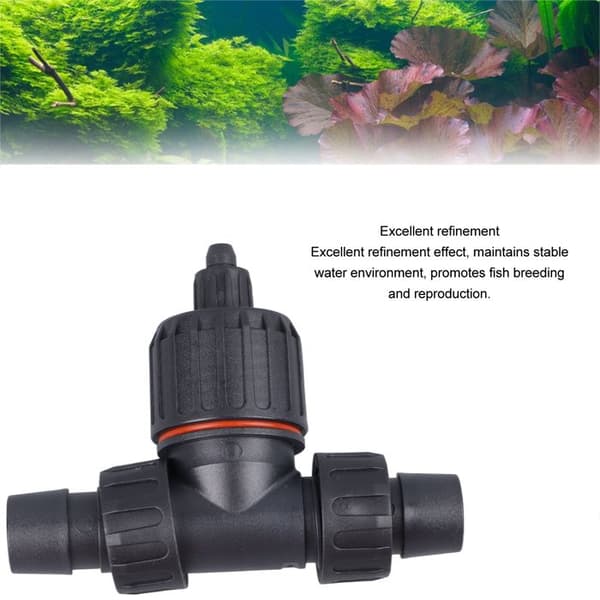 3-veis 16 mm akvarium CO2-diffusor – Stillegående – for vannplanter