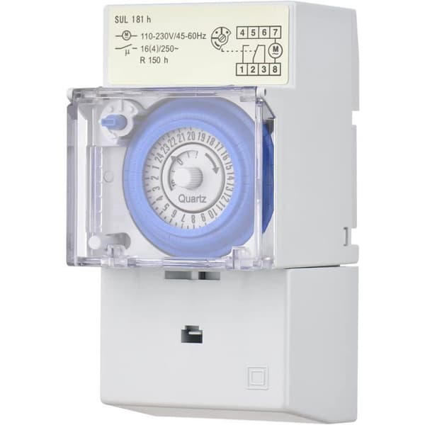 24-timers mekanisk timer, AC 110-230V, 30-minutters interval, 48 ON/OFF-cyklusser, programmerbar elektrisk timer-kontakt