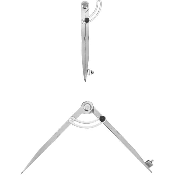 200 mm spids passer, tømrerpasser, stor diameter passer med blyantholder, til geometri og tegning