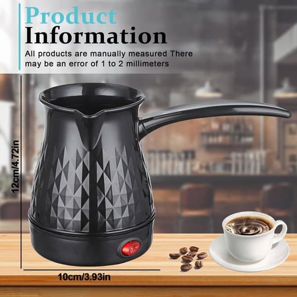 Tyrkisk kaffetrakter - Mini - Induksjon 800W - 500ml - Svart