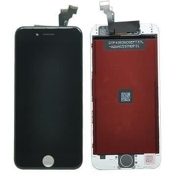 LCD-skärm + pekskärmsenhet för iPhone 6 (svart)