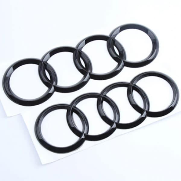 Audi lyse sorte front- og bagemblemringe A1 A3 A4 A5 273MM 1