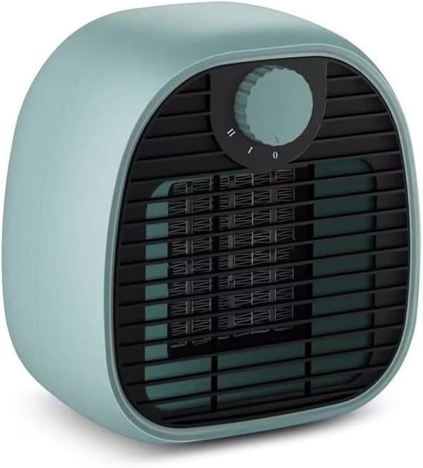 Varmeblæser, 650/1000W Elektrisk Varmeblæser, Overophednings- og Væltebeskyttelse, 2 Tilstande