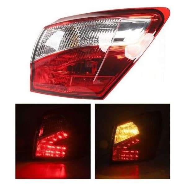 Vanntett LED baklys for Nissan Qashqai 2010-2014 - Støtsikker - Utvendig montering - Høy lysstyrke 12V - BR00A