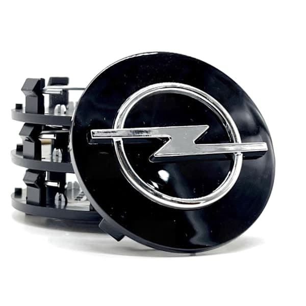 4-pack - Opel Navkapslar / Hjulnavsemblem 64mm - Svart