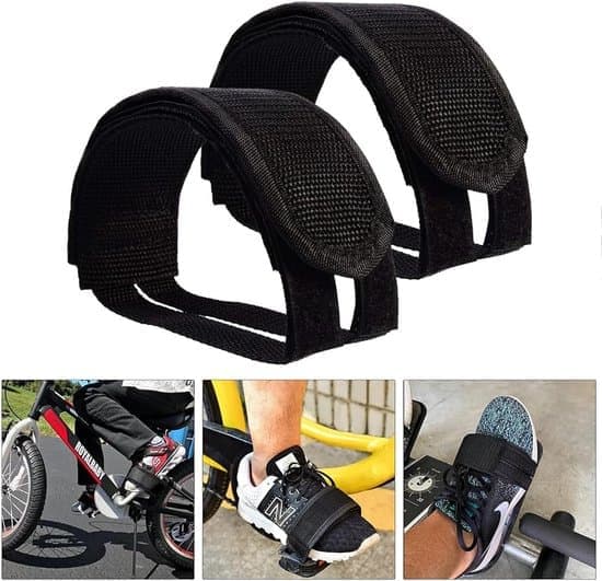 Pedalstropper – Cykelstropper – Pedalstropper til motionscykler – Cykelpedalstropper til skridsikre cykelpedaler – Sorte cykelpedalstropper