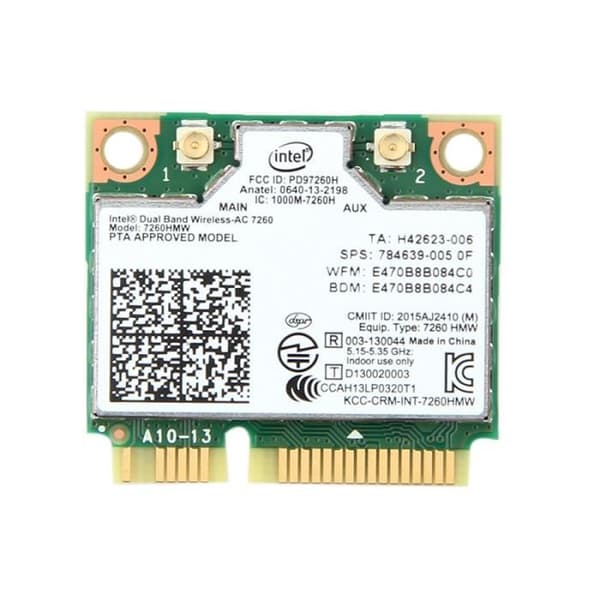 AC1200 Dual Band langaton sovitin Intel 7260 7260HMW AC MINI PCI-E -kortille 2.4G-5G Wifi + Bluetooth 4.0