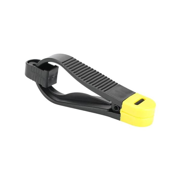 Mini triggergreb – justerbar klemme gul/sort – hav & trolling – 6,5 cm