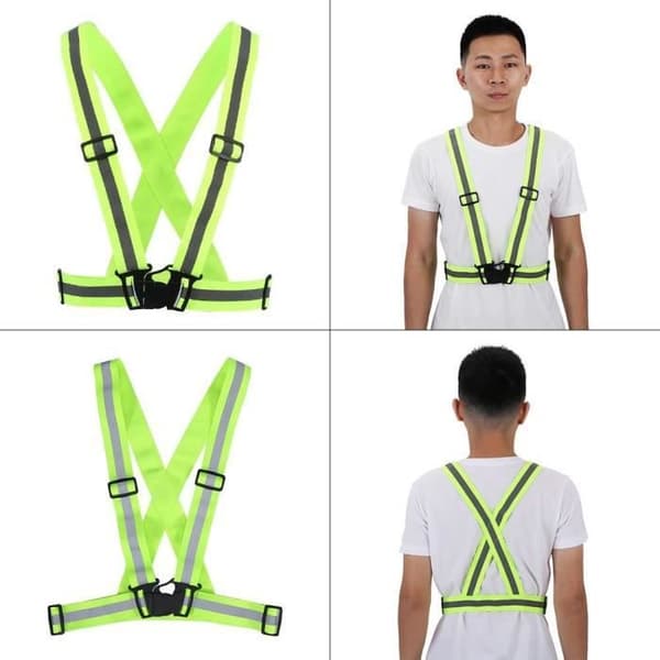 Reflekterande skyddsväst. Synlig accessoar för nattcykling. Säkerhetssporttillbehör HB047 HOT
