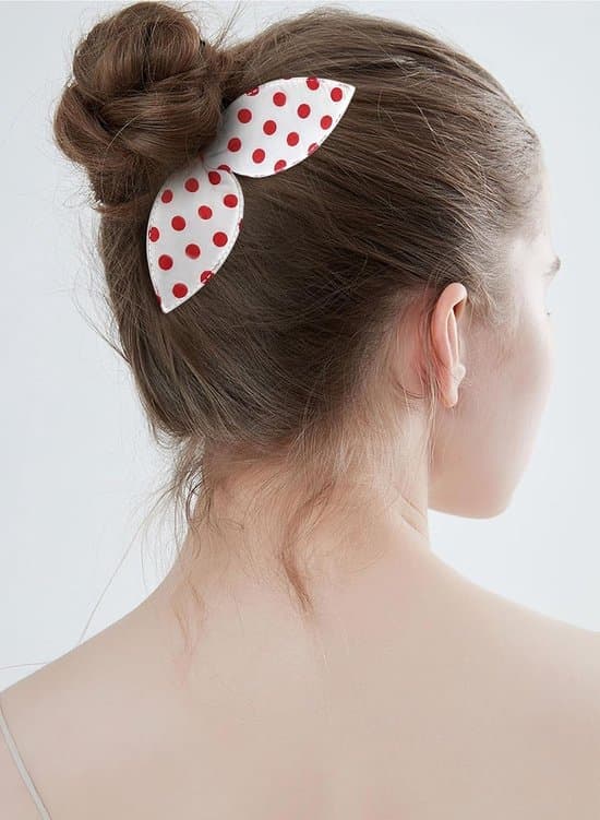 5-delat hårknutsverktygsset - Kaninöron Hårelastik - Donut - Prickigt - Elastiska hårstylingaccessoarer - Kaninöron - Hårknutsverktyg - Hårknut