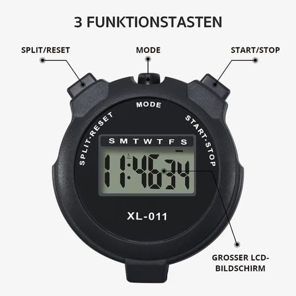 Elektronisk Stopur - Uspecificeret - Multifunktion - Vandtæt - Til Børn - Multisport