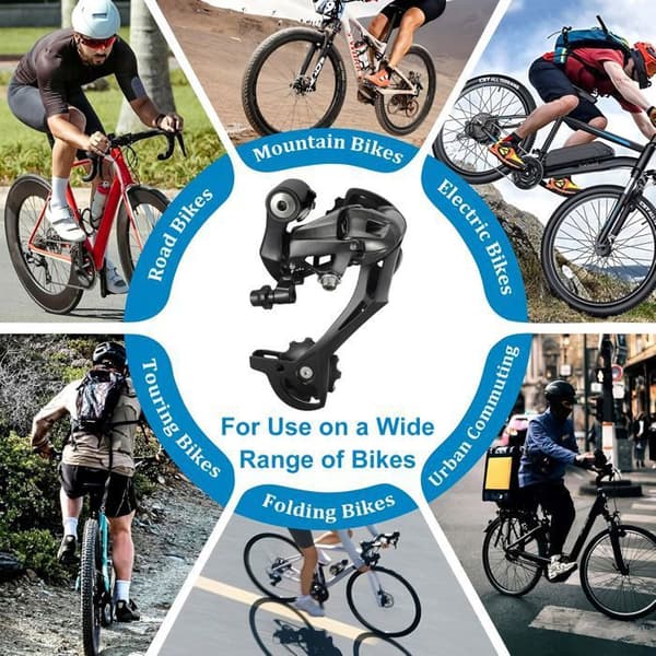 Deore XT Shadow+ 9-växlad RD-M390 bakväxel för Label mountainbikes