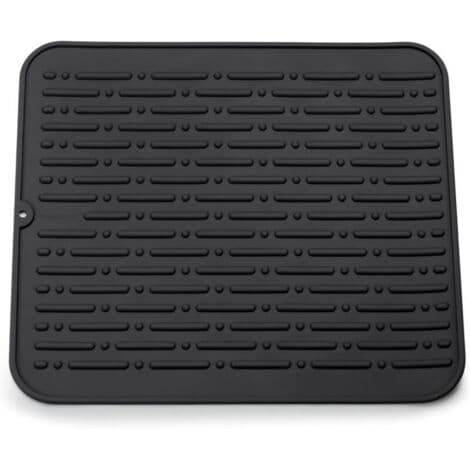 Tørremåtte (sort) XL silikone til opvask 45 x 40 cm Livstidsgaranti