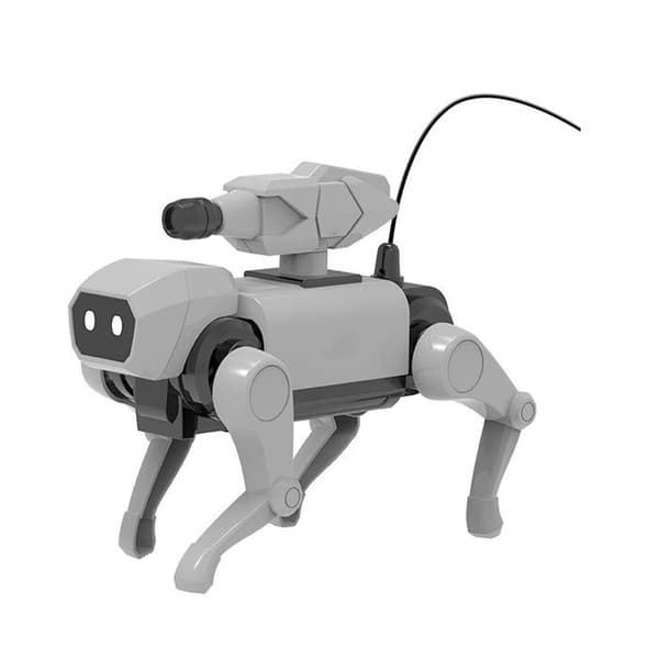 Mekanisk Robot-hund – DIY Monteringssett – STEAM Læring – Grå