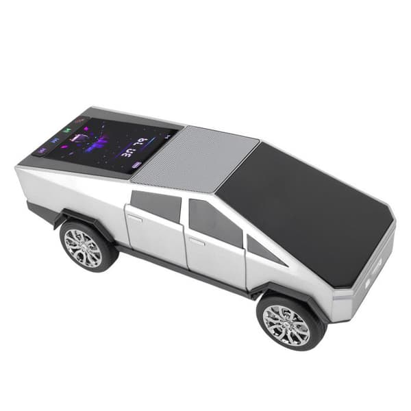 Bluetooth Pickup-högtalare – HD Stereo TWS FM – LED-rytm – Bilpresent – Silver
