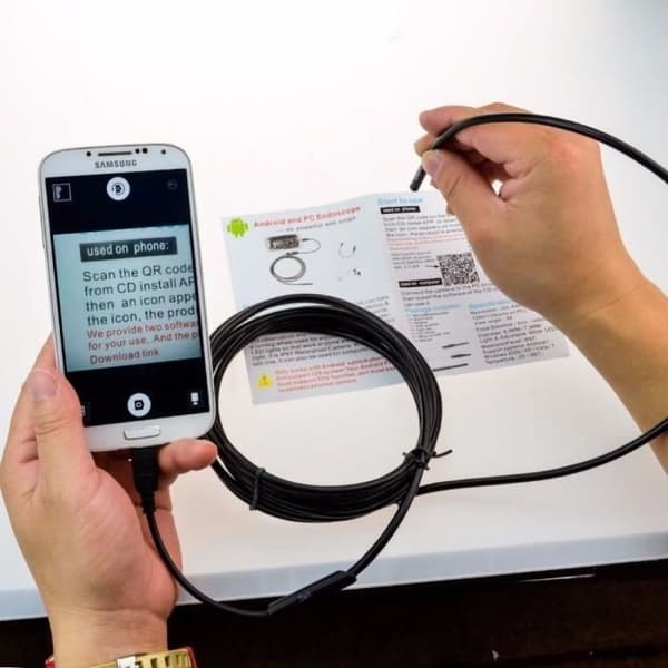 Vanntett Android-endoskop, mikro-USB-videokamera for inspeksjon AN97