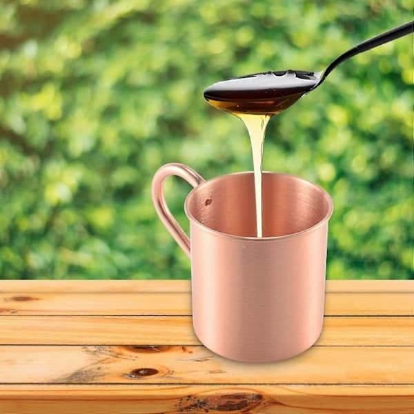 Ren kopparmugg, solid slät utan innerfoder för cocktail, kaffe, öl, mjölk, vattenkopp, hemmabar [DB] Fotofärg