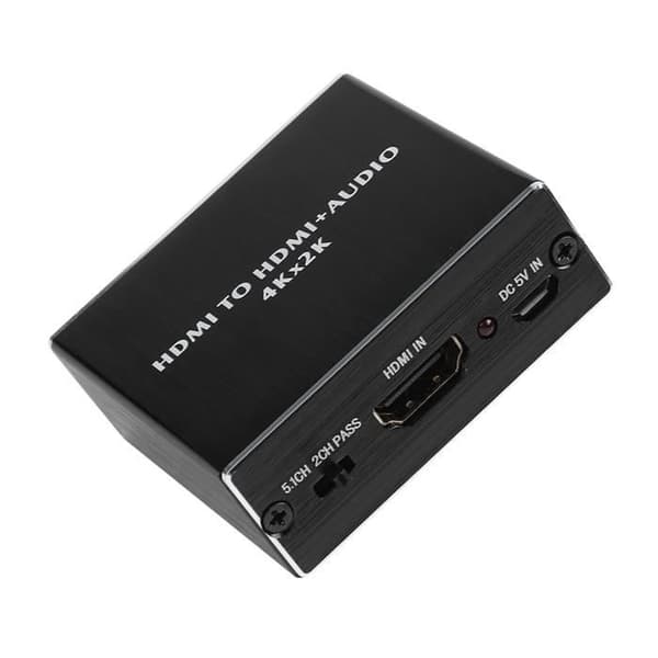 HDMI Audio Extractor, 4K * 2K-omformer, HDMI Audio Splitter, HDMI til HDMI + SPDIF-omformer + adapter
