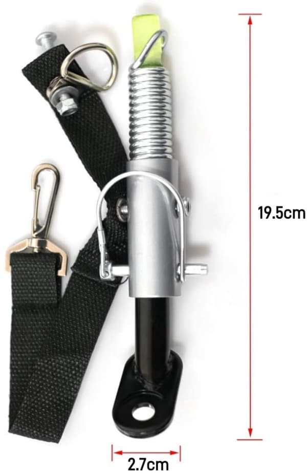 1-pak - Cykeltrailerkobling - Trailerled - Robust og holdbar - Sort