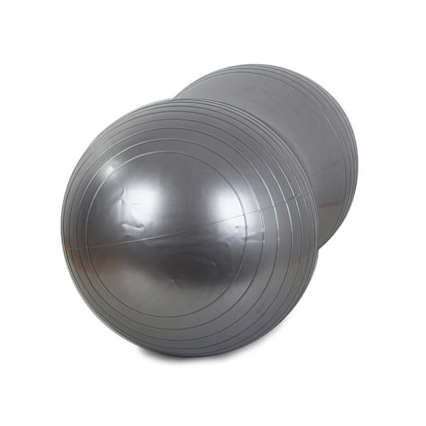 Ny Stil Træningsbold / Pilatesbold med Pumpe - Peanut Silver Silver