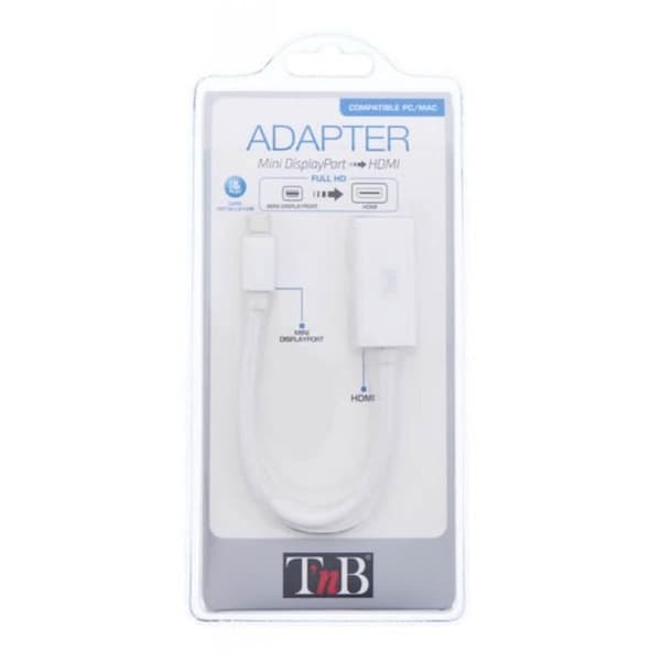 Videoadapter - T'nB - MIDPHDMI - Mini DisplayPort til HDMI - 1080p - Ultrakompakt