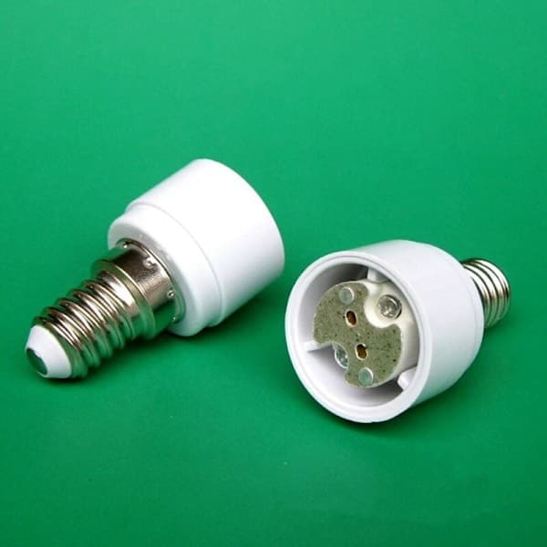 4-pak E14 til G4 MR16 GU5.3 GU4 base adapter til LED eller halogenlamper