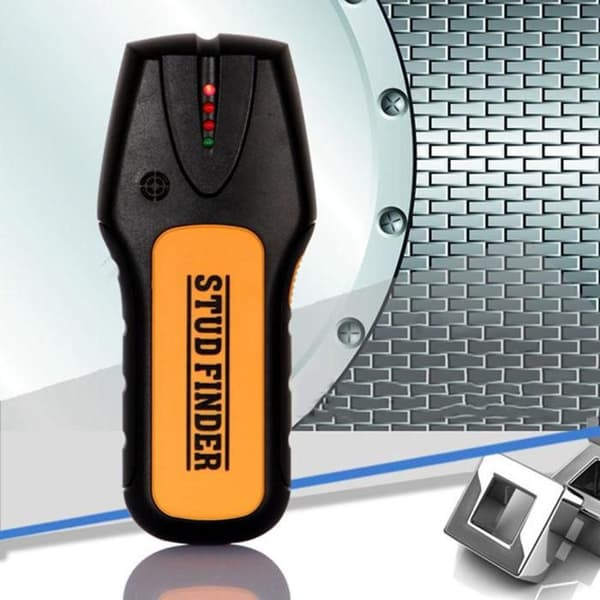 3-i-1 AC-studs- og spændingsdetektor - Detektion op til 20 mm - LED-lys - Sort
