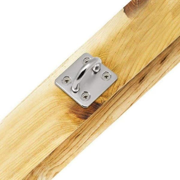 Sett med 4 304 rustfrie ståløyeplater, 6 mm, holdbare for båter, tak og husker